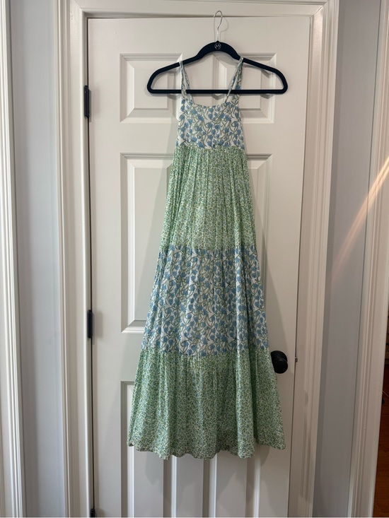 little paisley people Dresses & Skirts - Women’s Green and Blue Floral Maxi Dress